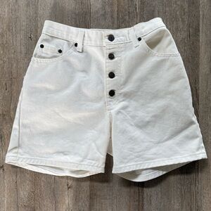 Paris Sport Club 90s Button Fly Denim Shorts